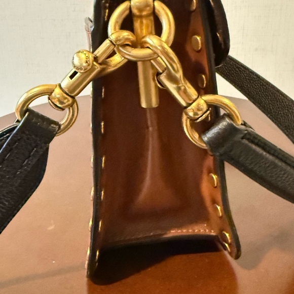 Coach Tabby 26 Brown and Black Studded Bag - Picture 4 of 6